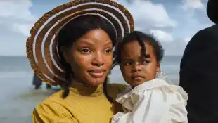 Halle Bailey USA. Halle Bailey in a scene from the (C)Warner Bros. new film: The Color Purple (2023) . Plot: Musical ada