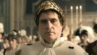 RECORD DATE NOT STATED NAPOLEON, Joaquin Phoenix as Napoleon Bonaparte, 2023. Sony Pictures Entertainment / Courtesy Eve