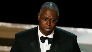 Syndication: USA TODAY Actor Andre Braugher accepts the award for outstanding lead actor in a miniseries or a movie for