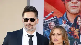 Joe Manganiello and Sofia Vergara at the Los Angeles premiere of 'Once Upon a Time In Hollywood' hel