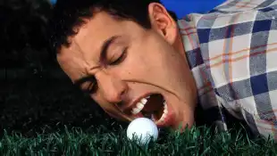 Adam Sandler, Happy Gilmore (1996). Photo credit: Universal (File Reference 34580-568THA) PUBLICATIONxINxGERxSUIxAUTxONL
