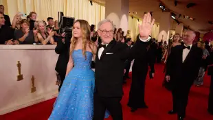 Oscar® nominee Steven Spielberg and guest arrive on the red carpet of the 96th Oscars® at the Dolby® Theatre at Ovati