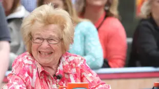 **FILE PHOTO** Dr. Ruth Has Passed Away. NEW YORK, NY - JUNE 3: Dr. Ruth Westheimer pictured on Access Hollywood Live in