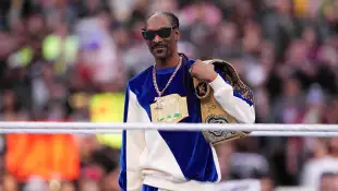 Wrestling: WWE Wrestlemania Night 2 Apr 2, 2023; Inglewood, CA, USA; Snoop Dogg during Wrestlemania Night 2 at SoFi Stad