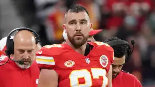 Tight End Travis Kelce (TE 87, Kansas City Chiefs) - Frankfurt 05.11.2023: Kansas City Chiefs vs. Miami Dolphins, NFL, A