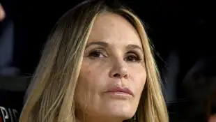 TENNIS AUSTRALIAN OPEN, Elle Macpherson wtahces Daniil Medvedev of Russia in action during the Mens Singles final again