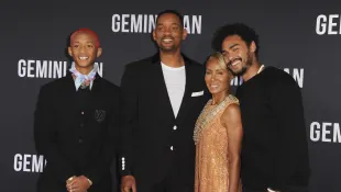 Jaden Smith, Will Smith, Jada Pinkett Smith and Trey Smith.