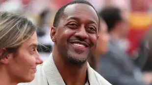 KANSAS CITY, MO - SEPTEMBER 15: Actor Jaleel White, who played Steve Erkel, before an NFL, American Football Herren, USA