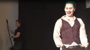 Jared Leto on the filming set of 'Suicide Squad'.