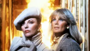 Linda Evans and Joan Collins