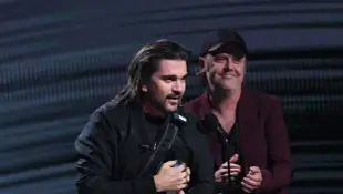 Juanes and Lars Ulrich