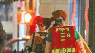 Justin Timberlake, Jessica Biel, and Silas Timberlake in 2018 for Halloween.