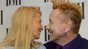 Nora Forster and Johnny Rotten