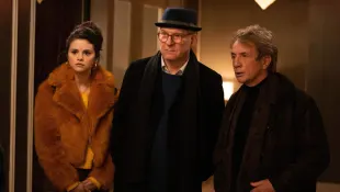 Selena Gomez, Steve Martin et Martin Short dans "Only Murders in the Building" (Seuls les meurtres dans l'immeuble)