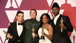 Rami Malek, Olivia Colman, Regina King and Mahershala Ali at the 2019 Oscars
