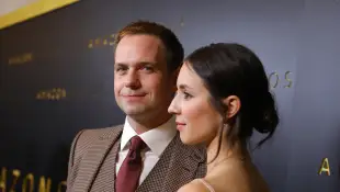 Patrick J. Adams Talks About Helping Troian Bellisario Give Birth