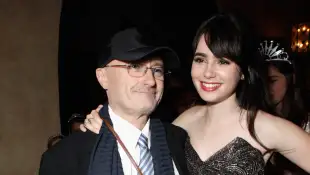 Phil Collins and Lily Collins