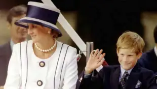 Princesa Diana y el príncipe Harry
