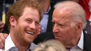 Príncipe Harry y Joe Biden