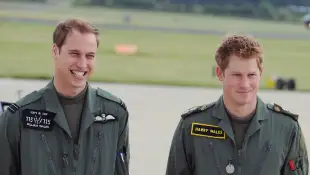 Príncipes William y Harry de la familia real británica