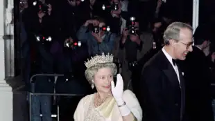 Queen Elizabeth at the Royal Opera House in 1992