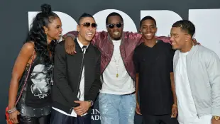 Quincy Brown, Sean Combs and Family