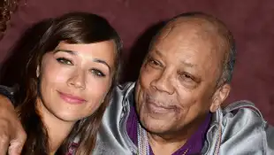Quincy Jones Dies Aged 91 File photo - Quincy Jones and Rashida Jones attend the Keep On Keepin On screening at the Land
