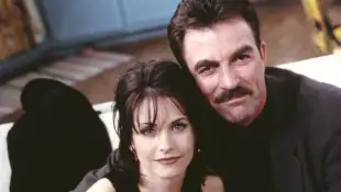 Courteney Cox and Tom Selleck