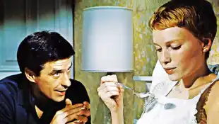 John Cassavetes and Mia Farrow Rosemary s Baby 1968 PUBLICATIONxINxGERxSUIxAUTxONLY Copyright xHAx