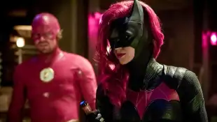 Ruby Rose and Stephen Amell in 'Batwoman'
