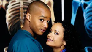 Donald Faison and Judy Reyes in 'Scrubs'
