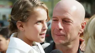 Tallulah Willis and Bruce Willis