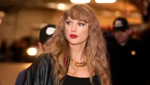Taylor Swift enters the stadium prior to Monday Night Football at Arrowhead Stadium in Kansas City, Missouri on November