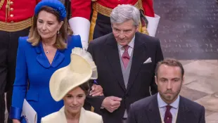 Pippa Middleton, James Middleton, Carole Middleton and Michael Middleton