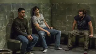 Wilmer Valderrama, Ashton Kutcher, and Danny Masterson in 'The Ranch'