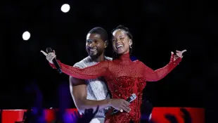 Usher and Alicia Keys