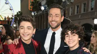 Zachary Levi, Asher Angel and Jack Dylan Grazer at the 'Shazam!' Premiere