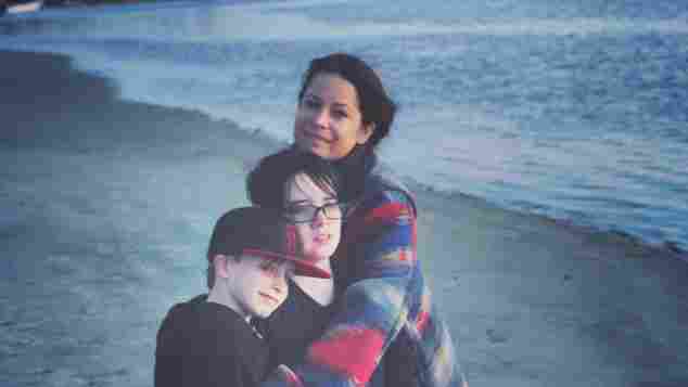 Holly Marie Combs and her sons