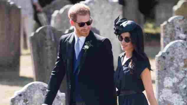 Meghan and Harry attend  Charlie van Straubenzee and Daisy Jenks's Wedding