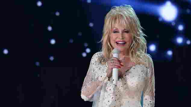 Dolly Parton on stage at the 2019 Grammy Awards.