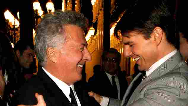 Dustin Hoffman and Tom Cruise: The stars of Rain Man in 2008.