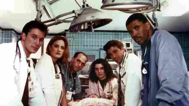 ER Cast 1994 George Clooney, Anthony Edwards, Noah Wyle, Sherry Stringfield, Eriq La Salle, Julianna Margulies