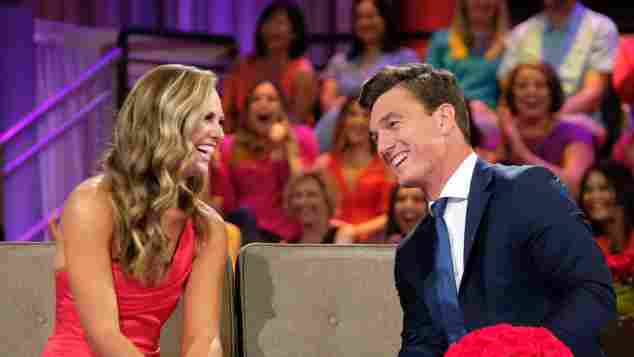 Hannah Brown and Tyler Cameron on The Bachelorette Finale