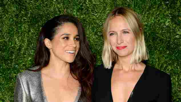Meghan Markle and Misha Nonoo at the 12th Annual CFDA/Vogue Fashion Fund Awards in 2015