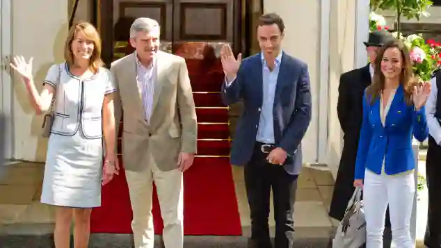 Carole, Michael, James y Pippa Middleton en 2011