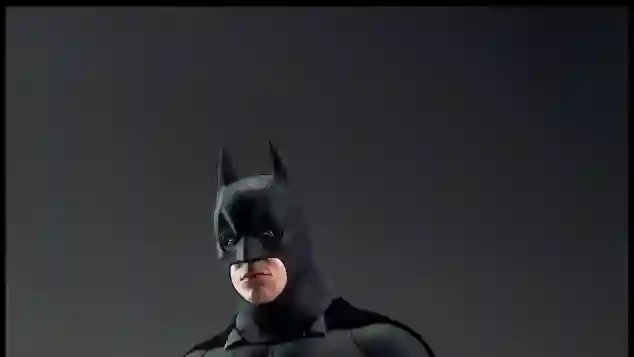 Christian Bale as "Batman" in ﻿Batman Begins﻿ (2005), dir. Christopher Nolan.