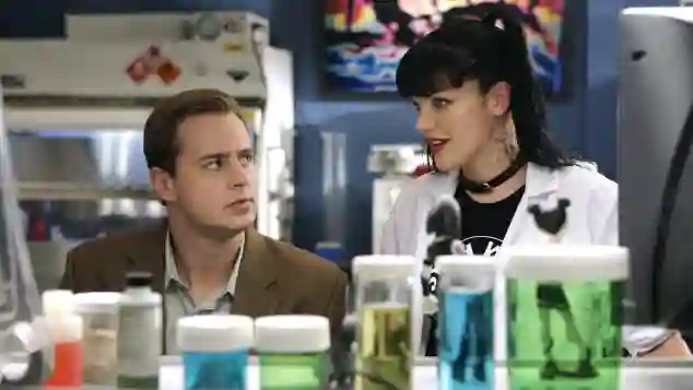 Sean Murray and Pauley Perrette in the series, "NCIS"