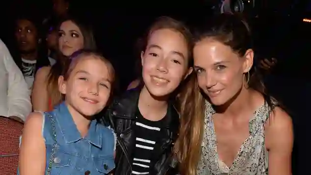 Katie Holmes with her daughter Suri Cruise at the Kids Choice Awards.