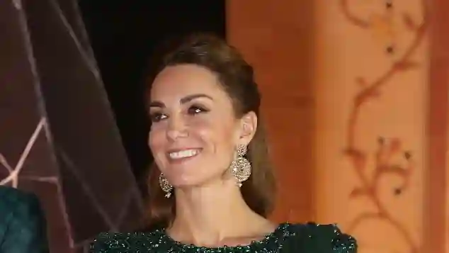 The Duchess of Cambridge attends a special reception hosted by the British High Commissioner Thomas Drew, at the Pakistan National Monument, during day two of their royal tour of Pakistan on October 15, 2019 in Islamabad, Pakistan.