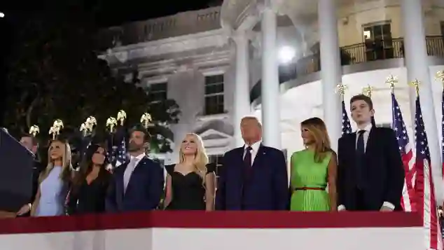 Prueba de la familia Trump: Donald Trump y su familia.